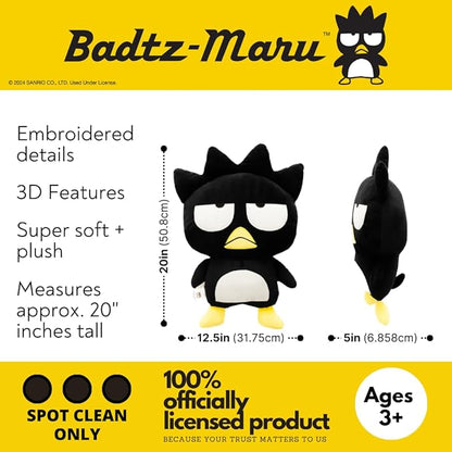 Collectibles Badtz Maru Bedding Super Soft Cozy Decorative Cuddle Pillow, (Officially Licensed Product) By Franco