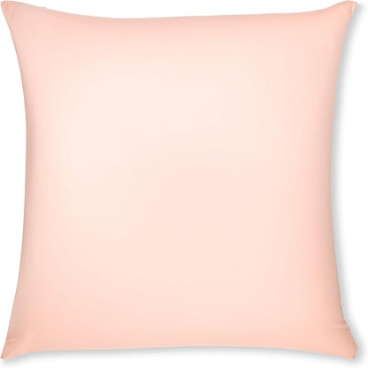 PILLOWY 16" x 16" Throw Pillow - Cream Peach: 1 PCS Luxurious Premium Microbead Pillow with 85/15 Nylon/Spandex Fabric. Forever Fluffy, Outstanding Beauty & Support. Silky, Soft & Beyond Comfortable