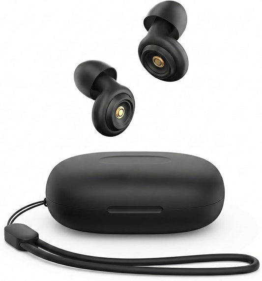 50dB Noise Cancelling Ear Plugs for Sleeping - Reusable High-Fidelity Earplugs for Snoring, Concerts, Travel, Side Sleepers, Silicone Ear Plugs with 10 Comfort Tips