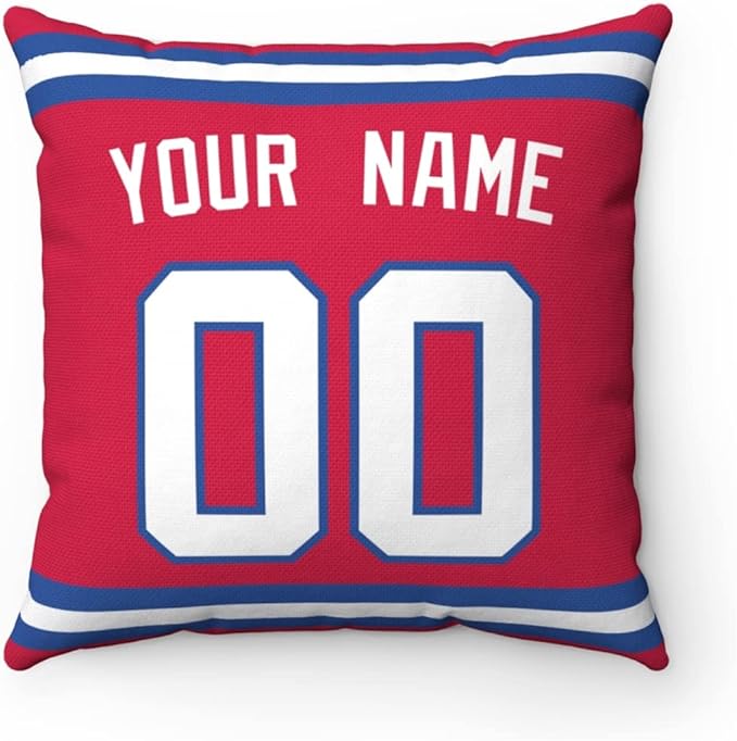 ANTKING Throw Pillow 2 Packs Personalized Custom Any Name and Number for Men Women Boy Gift