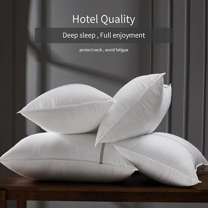 Bed Pillows Queen Size Set of 2, Firm Hotel Pillows for Sleeping, Cooling Pillows for Side & Back Sleepers, Down Alternative Filling, 20 x 28 Inches
