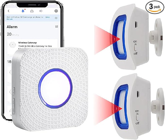 WiFi Smart Bed Sensor Alarm and Fall Prevention for Elderly/Adults/Seniors, Dementia,Wireless Caregiver Motion Sensor Alarm with App (only Supports 2.4GHz WiFi)