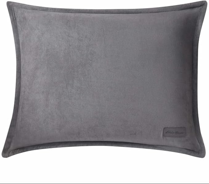 Eddie Bauer - King Comforter Set, Microsuede Bedding with Soft Sherpa Reverse, 3 Piece Bed Set with Matching Pillowcases (Sherwood Grey)