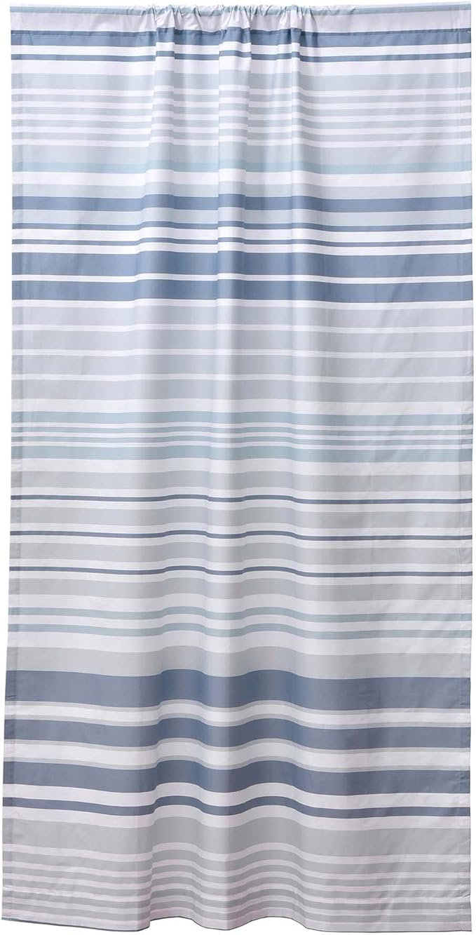 Levtex Home - Truro - Drape Panel/Curtain (55x84in.) with Rod Pocket - Boho Floral in Orange Teal Red Blue - 55x84in. - One Panel - Poly/Cotton