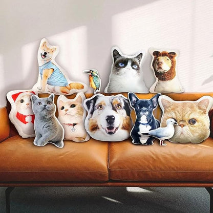 Pawfect House My Beloved Fur Baby, Personalized Funny Pet Pillow with Picture, Custom Cat Dog Photo Shaped Pillow with Face, Birthday Gifts for Dog Lovers, Pet Lovers
