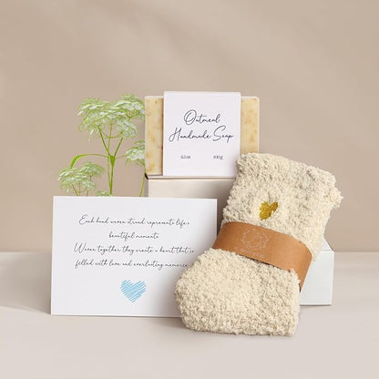Sympathy Gift Baskets for Loss of Loved One Mother Father Husband Mom Dad, Memorial Condolences Bereavement Grief Gifts for Loss, Miscarriage Gifts for Mothers Women Care Package Box w/Ivory Pillow