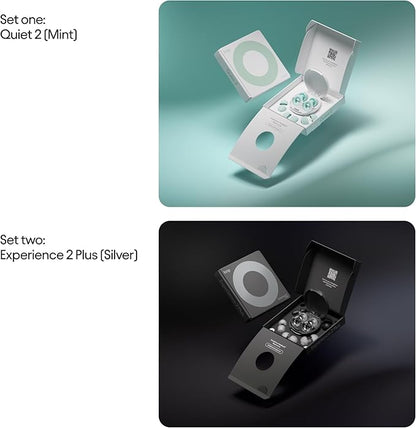 Loop Earplugs Day & Night Plus Bundle (2-Pack) Loop Quiet 2 Plus | Reusable Ear Plugs for Sleep, Focus, Noise Sensitivity, Music, Events & More | 24 dB/18 dB Noise Reduction