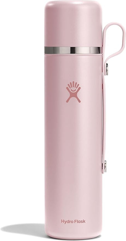 Hydro Flask Hot Flask & Cup – Insulated Stainless Steel, Hot Drink Travel Container for Coffee & Tea 36 Oz Trillium Pink