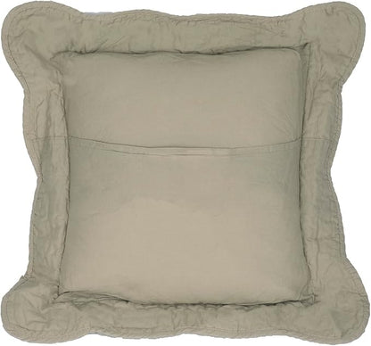 Donna Sharp Cotton Throw Pillow - Bear Creek Lodge Decorative Throw Pillow with Tree Pattern - Square