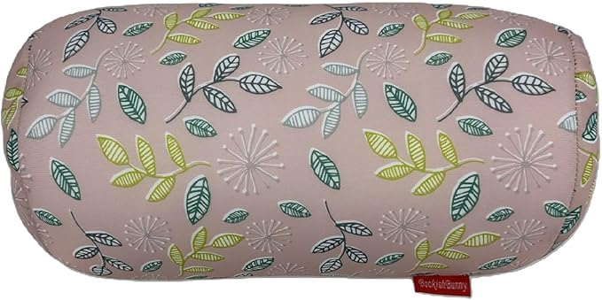 Bookishbunny Microbead Cylinder Bolster Roll Pillow 13" x 7" Various Patterns (Leaves)