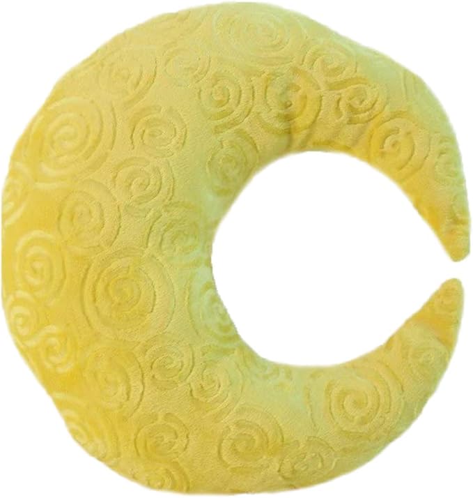 Snuggle Stuffs Crescent Moon Minky Plush Yellow Throw Pillow