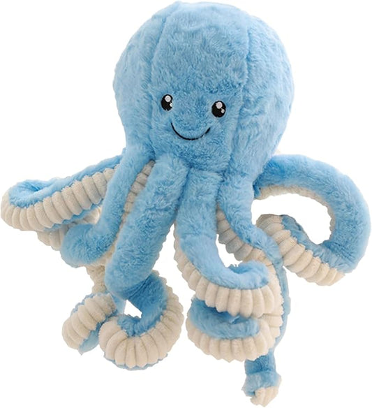 Cute Big Octopus Pillows,Interior Decoration Octopus Cushion,Soft Marine Animal Decorations (Blue, 7in)