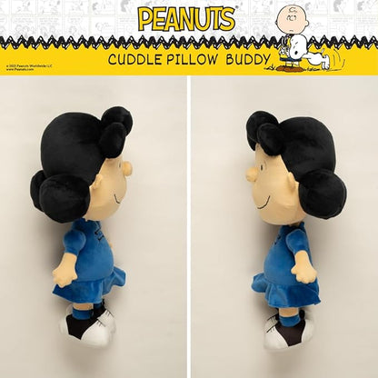 Collectibles Peanuts Lucy Bedding Super Soft Plush Decorative Throw Cuddle Pillow, (Officially Licensed Product) By Franco