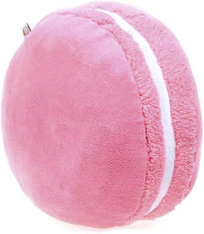 ChezMax Macaron Pillow Plush Back Bolster Cushion Microbead Throw Pillow Case Round Seat Cushion Home Decor Pillow for Sofa Bedroom Office Dormitory Car 14.5" Pink