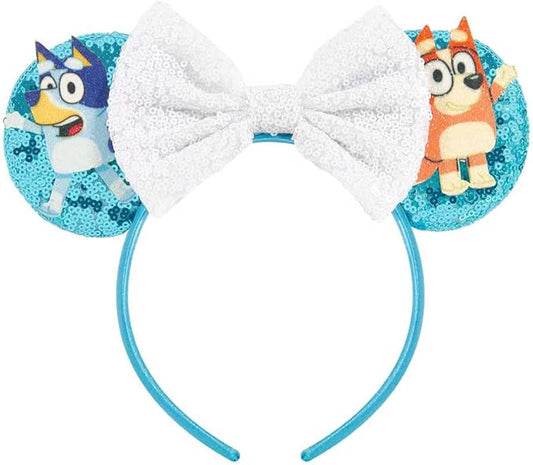 Mouse Ear Headbands,Sparkle Mouse Ears Headband for Women Girls Cartoon Princess Costume Cosplay Decoration