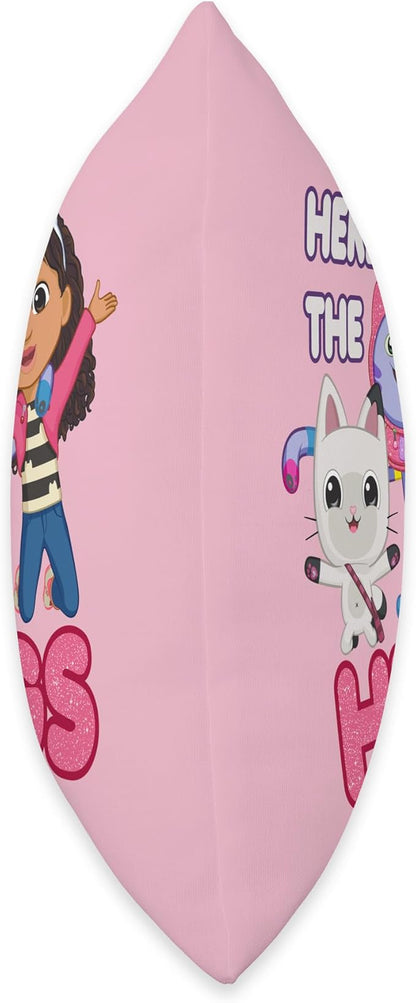 DreamWorks Gabby's Dollhouse Here for The Hugs Throw Pillow