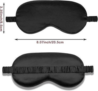 Sleep Masks 5PACK Silk Eyes Cover Satin Eye Mask Silky Blackout Soft Blindfold Sleeping Eyeshades Covers Bridesmaid Gifts