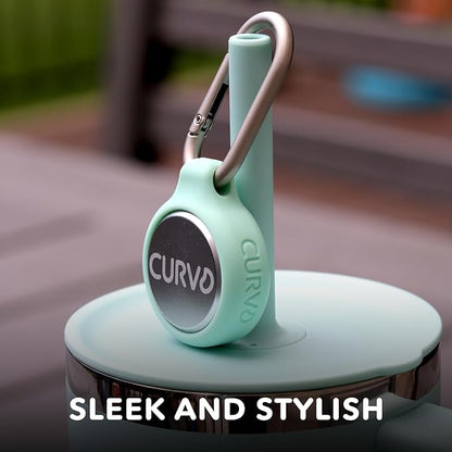 CURVD Everyday Earplugs + Case Clip Bundle, The Perfect earplug for Sleep, Travel, Noise Sensitivity/canceling + Case Clip Package Portable Waterproof Container & Silicone Sleeve for Ear Plugs(Mint)