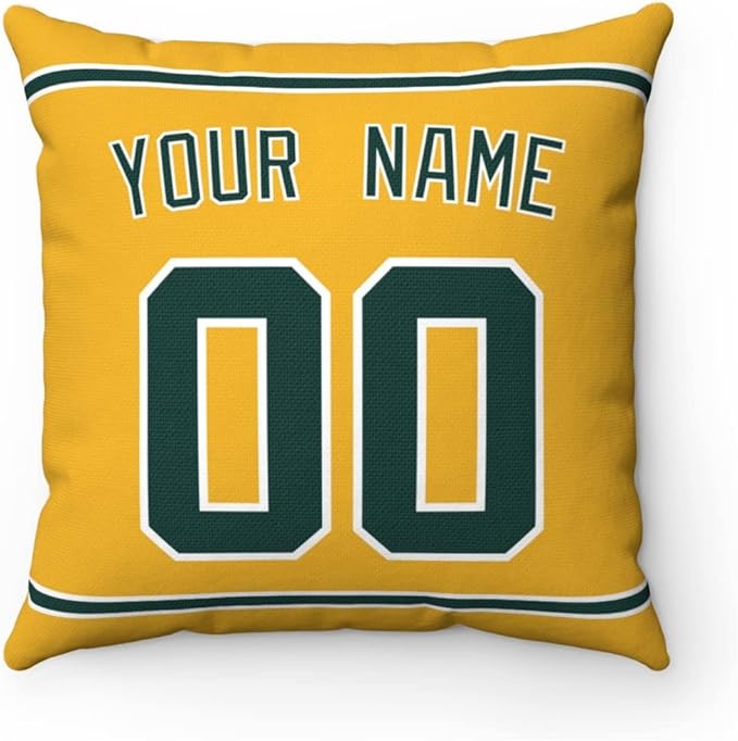 ANTKING Throw Pillow 2 Packs Personalized Custom Any Name and Number for Men Women Boy Gift