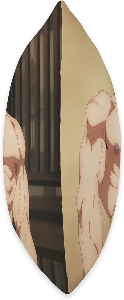 Toji Sexy Bara Pecs Muscle Manga Online Anime Men Cosplay Throw Pillow