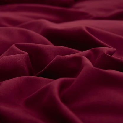 Wellboo Burgundy Comforter Set Twin Size Dark Red Bedding Set Women Girls Claret Wine Quilt Soft Crimson Blanket Quilts Rish Solid Deep Red Comforter Breathable Cozy Bedding for All Seasons