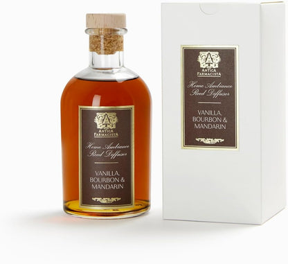 Antica Farmacista Home Ambiance Diffuser - Long-Lasting Reed Scent Diffuser - Luxury Room Freshener Gift - Vanilla, Bourbon & Mandarin, 8.45 fl oz