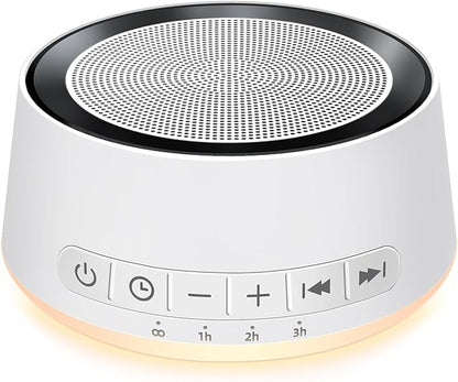 Sound Machine Night Light White Noise Machine with 30 Soothing Sounds 12 Colors Night Light Sleep Machine for Baby Kids Adults Brown Pink Nosie Machine with 32 Volume Levels for Office Home Travel