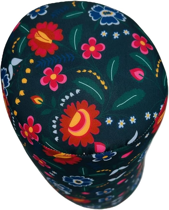 Bookishbunny Microbead Cylinder Bolster Roll Pillow 13" x 7" (Flower)