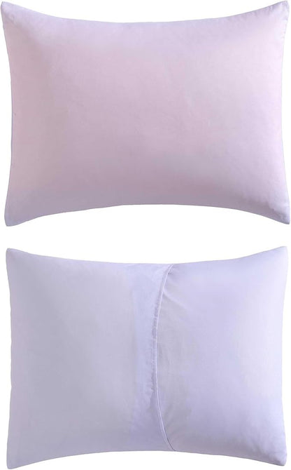 Betsey Johnson - Comforter Set, Super Soft Bedding with Matching Sham & Sheets, Includes Bonus Pillowcase & Reversible Plush Throw (Ombre Purple, Queen)