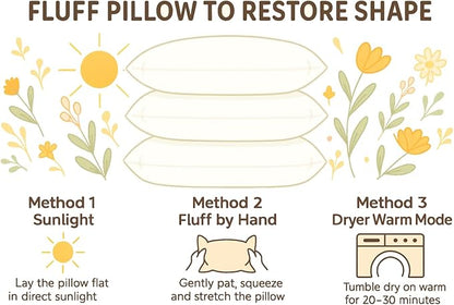 Foamily Throw Pillows Insert 18 x 18 Inches (Set of 4) Hypoallergenic, Made in USA - Decorative Couch, Bed Pillow