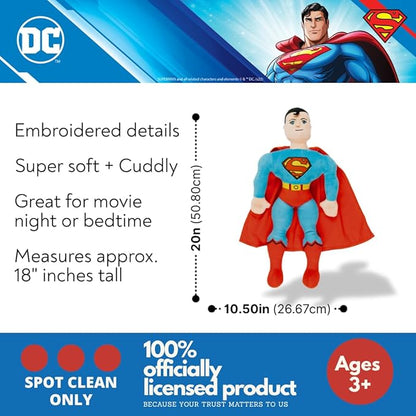 DC Comics Superman Bedding Super Soft Cozy Cuddle Pillow Buddy, (Officially Licensed Product) by Franco