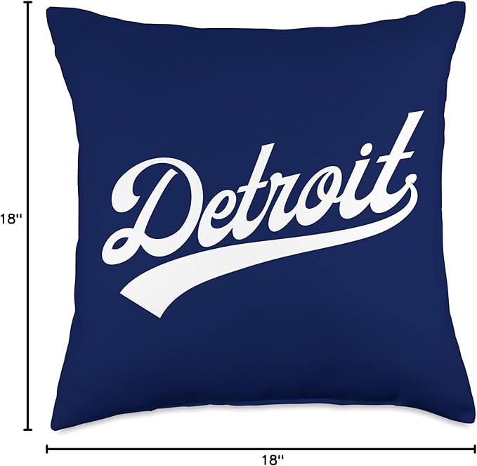 Detroit Classic Throw Pillow