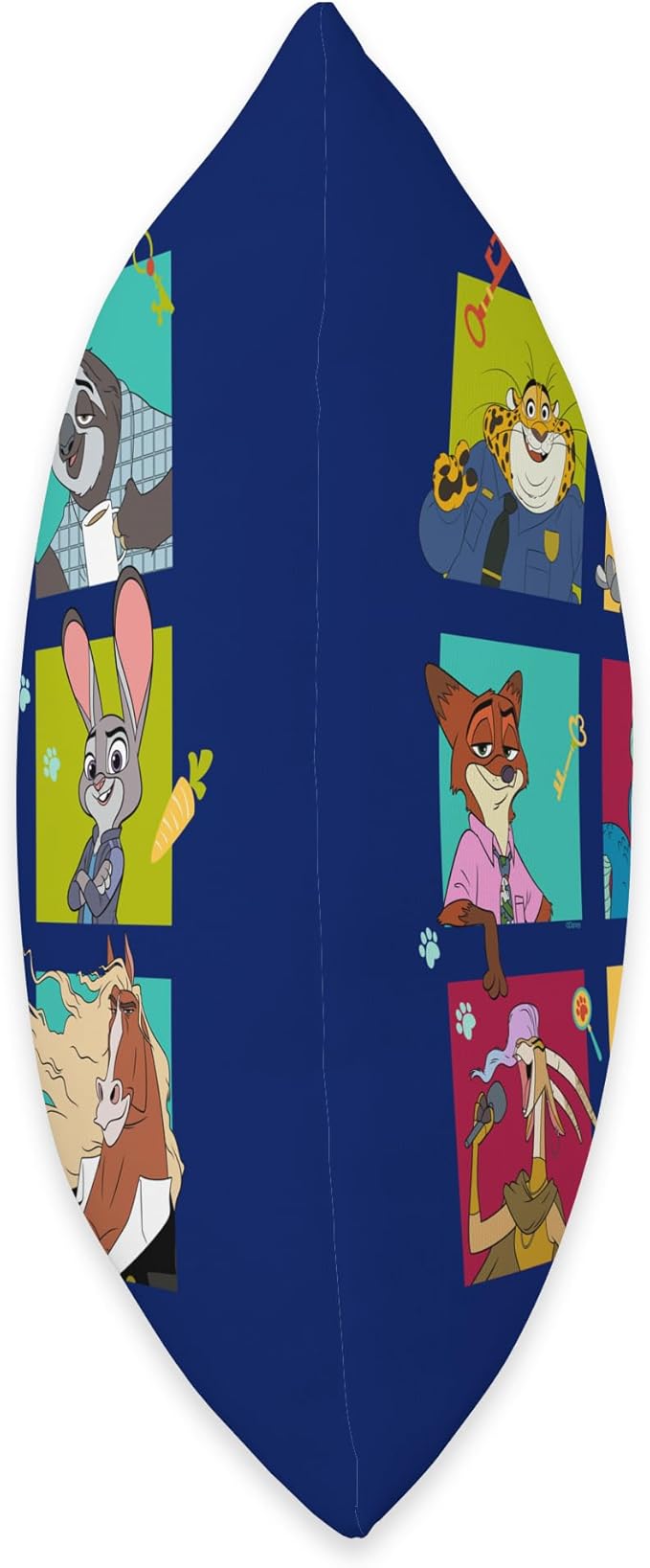 Disney Zootopia 2 Illustrated Characters Grid Throw Pillow
