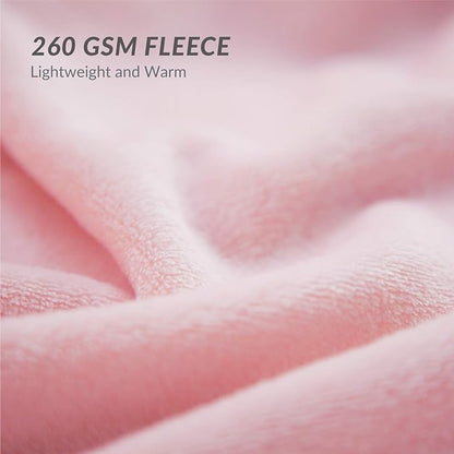 Bedsure GentleSoft Fleece Blankets King Size Pink - Valentines Blanket Soft Lightweight Plush Cozy Fuzzy Luxury Microfiber Throws, 108x90 inches