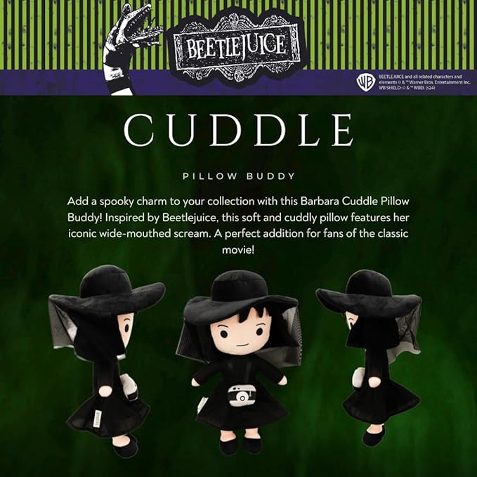 Franco Collectibles Beetlejuice Halloween Lydia Deetz Bedding Super Soft Plush Decorative Throw Pillow, (Officially Licensed Product)