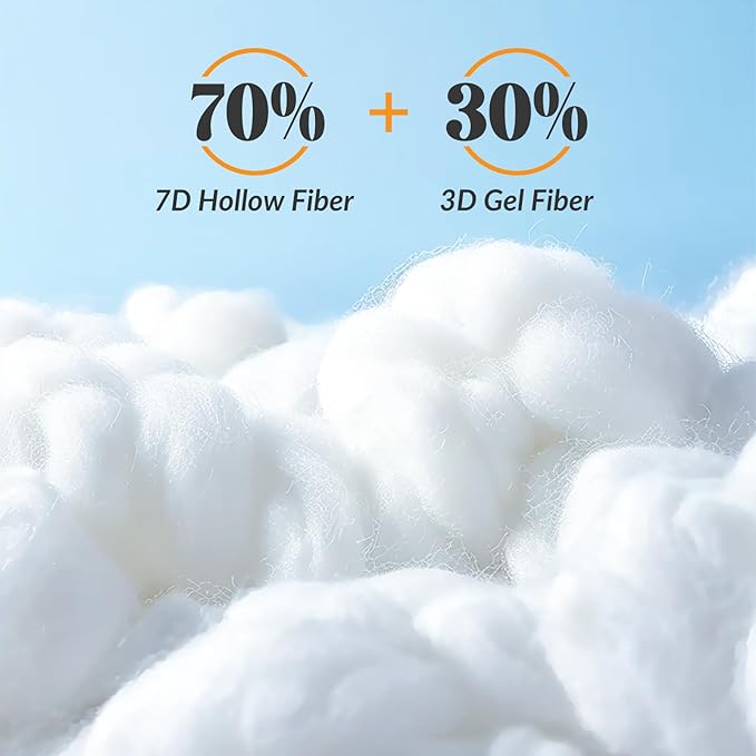Bed Pillows Queen Size Set of 2, 30x20 Inches – Soft and Supportive Down Alternative Pillows for Sleeping, Hotel Collection Fluffy Pillows for Side and Back Sleepers