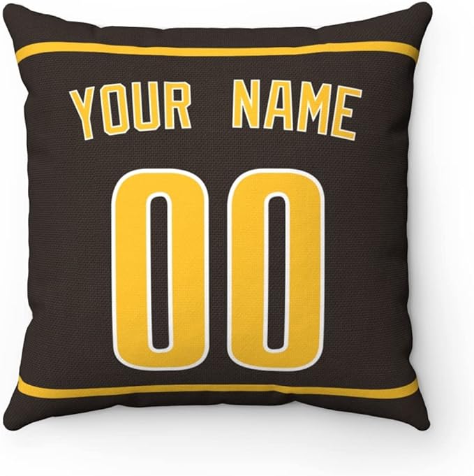 ANTKING Throw Pillow 2 Packs Personalized Custom Any Name and Number for Men Women Boy Gift