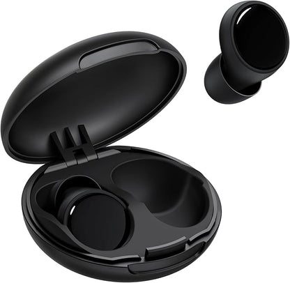 55dB Ear Plugs for Sleeping Noise Cancelling, Noise Reduction Earplugs for Sleep, Snoring, Reusable Noise Cancelling Ear Plugs for Concerts, Work, Airplane, Silicone Sleep Earplugs with 8 Tips Black
