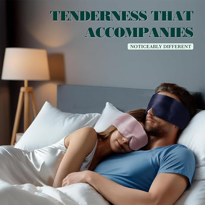 Joyhabit Silk Sleep mask | 100% Mulberry for Women Men Ultra Soft Blackout Eye Cover with Adjustable Band, Breathable No Eye Pressure, Ideal for Sleep, Travel, Naps & Meditation, Silver Gray