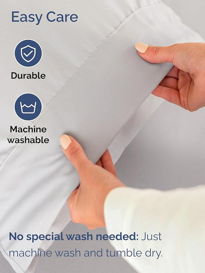 Extra Deep Queen Sheet Set - 6 Piece Breathable and Cooling Sheets - Hotel Luxury Bedding for Women, Men, Kids & Teens - Easy & Secure Fit - Soft and Wrinkle Free - Extra Deep Pockets - French Grey