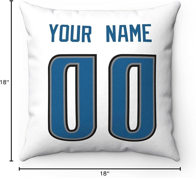 ANTKING Throw Pillow Detroit Custom Any Name and Number for Men Women Boy Gift
