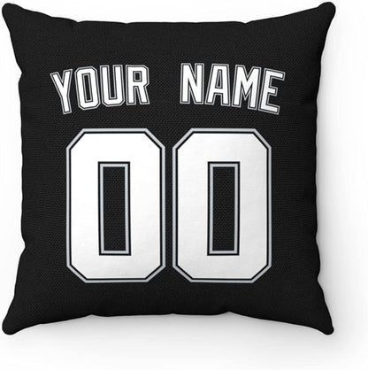Throw Pillow Chicago Personalized Custom Any Name and Number for Men Women Boy Gift