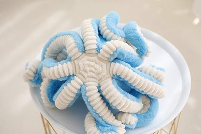 Cute Big Octopus Pillows,Interior Decoration Octopus Cushion,Soft Marine Animal Decorations (Blue, 7in)