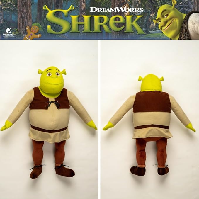Collectibles DreamWorks Shrek Bedding Super Soft Cozy Decorative Cuddle Pillow, (Officially Licensed Product) By Franco