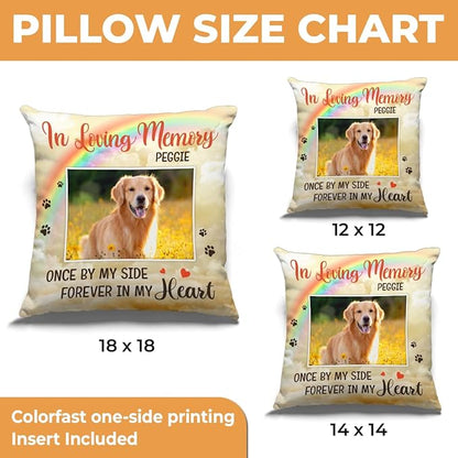Pawfect House Custom Photo Throw Pillow Covers (Insert Included), Cat Memorial Gifts for Loss of Cat, Dog Passing Away Gifts, Pet Loss Sympathy Gift, in Loving Memory Dog Pillow