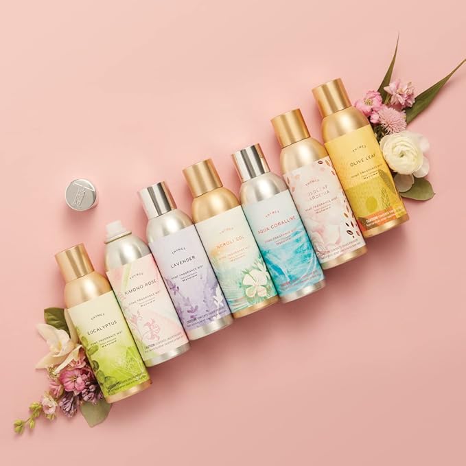 Thymes Home Fragrance Mist – Room Air Fresheners for Home Long Lasting – Air Freshener Spray – Premium Fragrance – Notes of Jasmine, Rose, Hyacinth, & Oak Moss (Goldleaf, 3 oz)