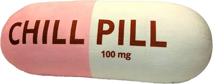 Chill Pill Pillow - Preppy Cute Trendy Room Decor Aesthetic Throw Pillows Dorm, Teenager, Y2K, Teacher, Doctor, Nurse, Lawyer Student, Best Friend, Sister Birthday Gift for her
