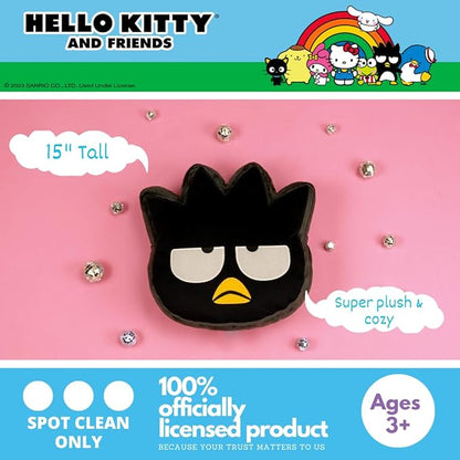 Hello Kitty & Friends Badtz Maru Bedding Super Soft Plush Decorative Pillow, One Size, (100% Officially Licensed Product) by Franco