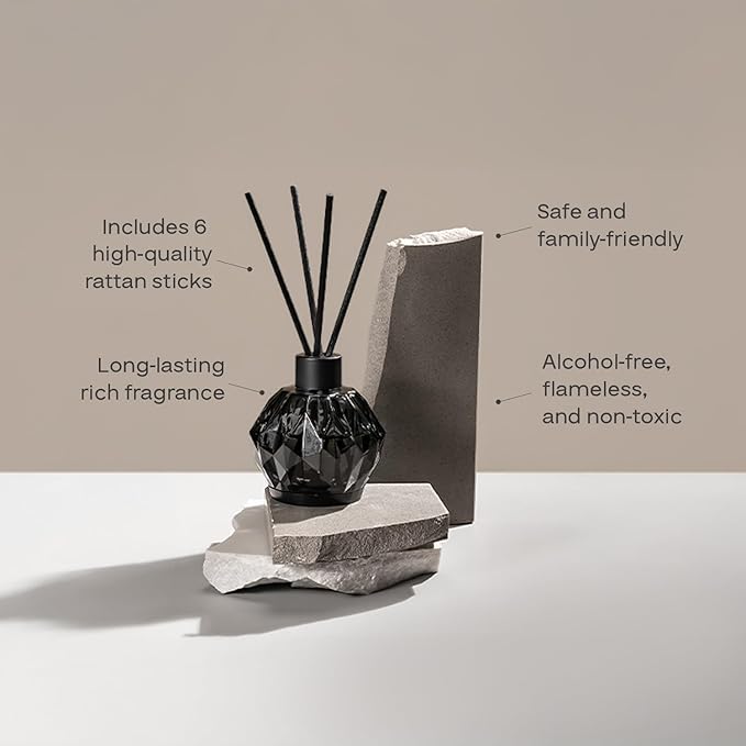 AromaPlan Reed Diffuser, Fresh & Clean Scent Diffuser (8.45 fl oz, 250ml)- Luxury Reed Diffusers Set for Home- Includes Reed Diffuser Sticks & Fragrance Oil in a Glass Bottle