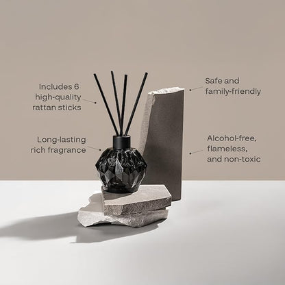 AromaPlan Reed Diffuser, Refreshing Minty Scent Diffuser (8.45 fl oz, 250ml)- Luxury Reed Diffusers Set for Home- Includes Reed Diffuser Sticks & Fragrance Oil in Glass Bottle